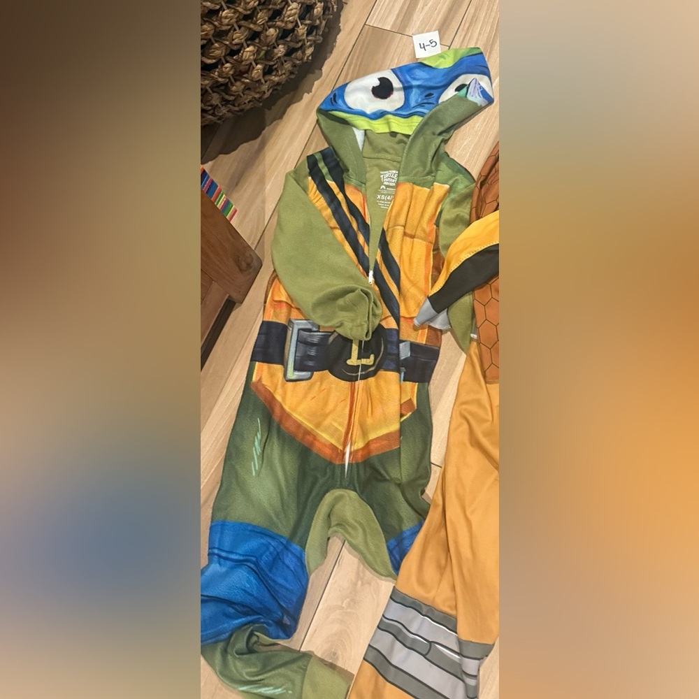 Ninja turtle soft pj costume XS 4/5